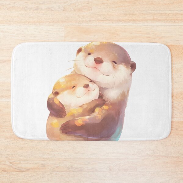 Item preview, Cute Cuddling Otters  designed and sold by StickySparkle.