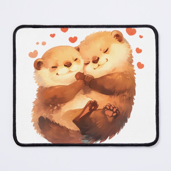 Item preview, Cute Cuddling Otters  designed and sold by StickySparkle.