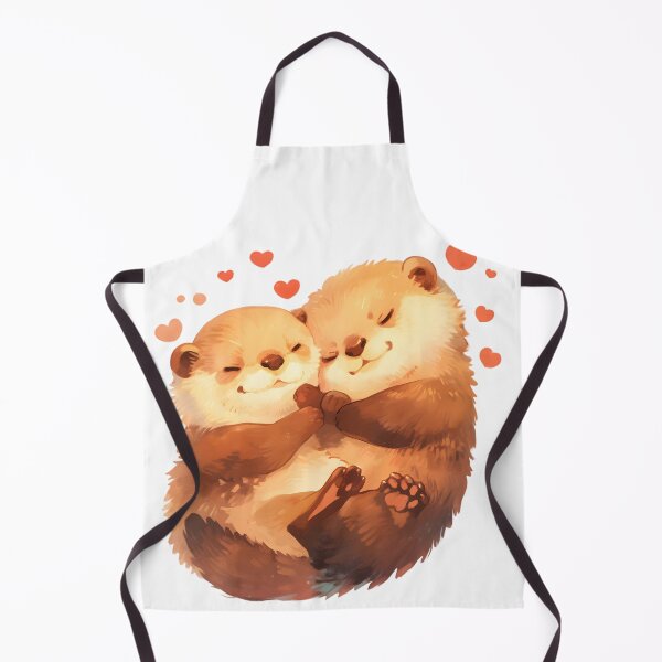 Item preview, Cute Cuddling Otters  designed and sold by StickySparkle.