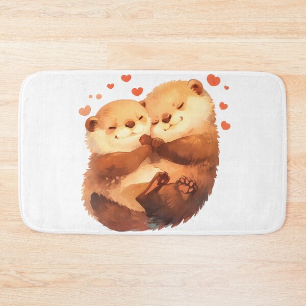 Item preview, Cute Cuddling Otters  designed and sold by StickySparkle.