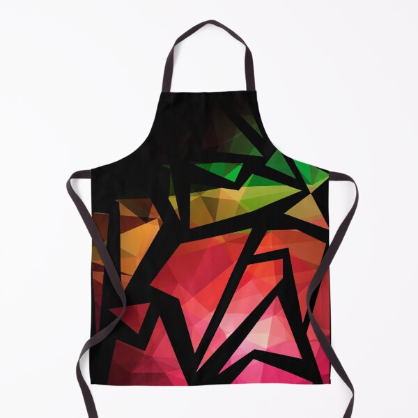 Artikelvorschau, Abstrakter Druck des Dreieckpolygondruckes. Helle dunkle Designfarben entworfen und verkauft von fuzzyfox.