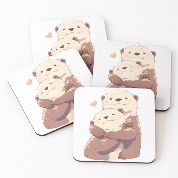Item preview, Cute Cuddling Otters  designed and sold by StickySparkle.