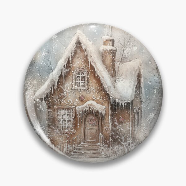 Item preview, Magical festive cottages in snowy fairy tale landscape designed and sold by Piotrek0001.
