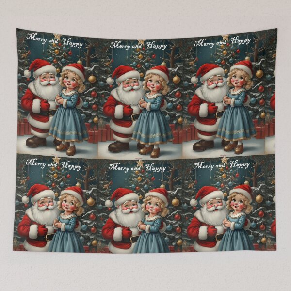 Item preview, Merry and Happy - Vintage Christmas Delight 2025 designed and sold by Mido-artister.