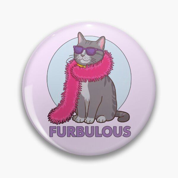 Item preview, Furbulous Stylish Cat with Boa designed and sold by Dream-Fab.