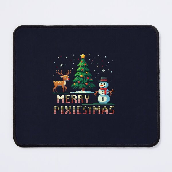 Item preview, A charming pixel art rendition of a Christmas scene. designed and sold by DC014.