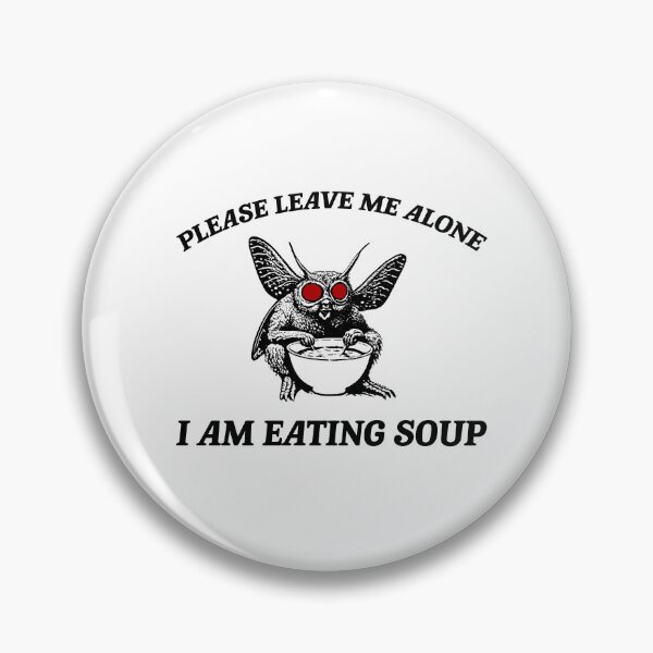 Item preview, Retro Mothman Eating Soup Cryptid 90s Shirt. Funny Cryptid Vintage T-Shirt, Fantasy Book Lover T-shirt Tshirt Tee Tees Meme Moth Man designed and sold by Rosqzz.