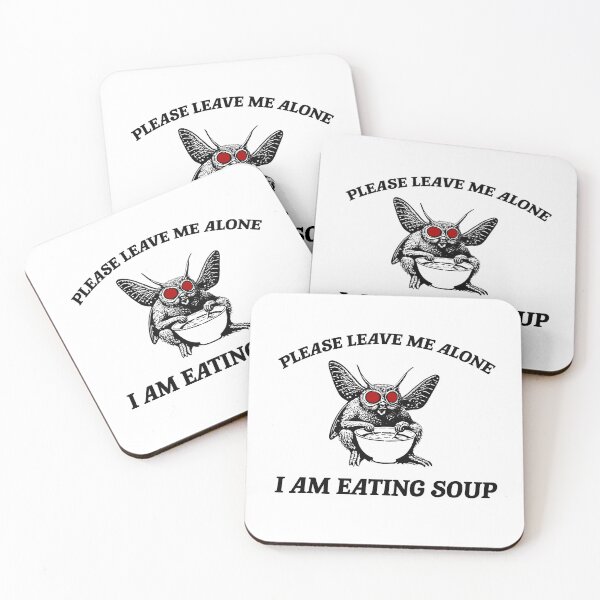 Item preview, Retro Mothman Eating Soup Cryptid 90s Shirt. Funny Cryptid Vintage T-Shirt, Fantasy Book Lover T-shirt Tshirt Tee Tees Meme Moth Man designed and sold by Rosqzz.