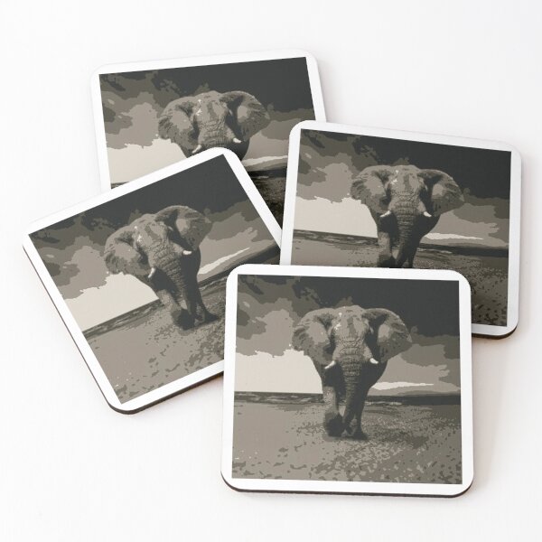 Item preview, Elephant Grey Scale designed and sold by mystic-lore.