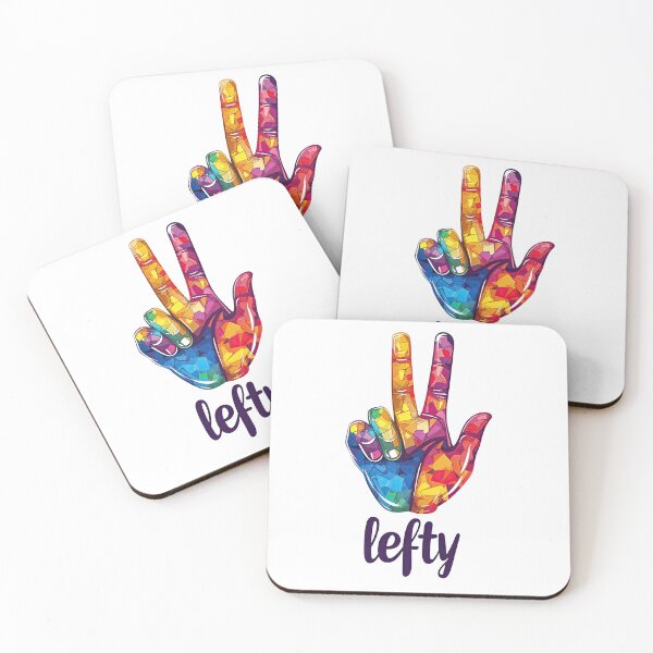 Item preview, Colorful Lefty Pride Hand Sign designed and sold by PixelInkCraft.