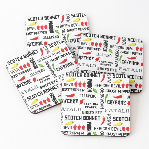 Item preview, Hot Chilli Names Pattern On White designed and sold by CreativeBridge.
