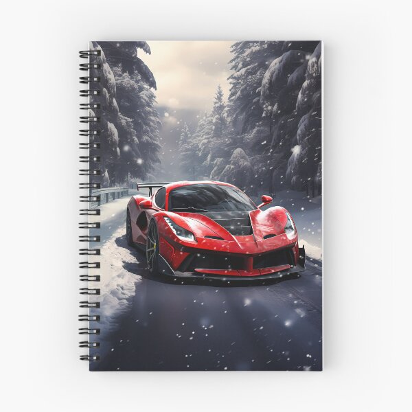Item preview, Race Ready Supercar On Snow Covered Mountain Road designed and sold by RevUpDesign.