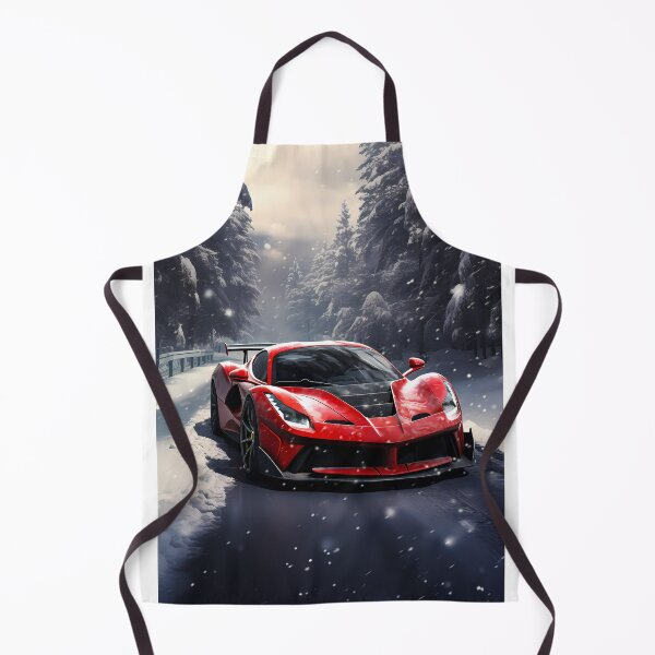 Item preview, Race Ready Supercar On Snow Covered Mountain Road designed and sold by RevUpDesign.