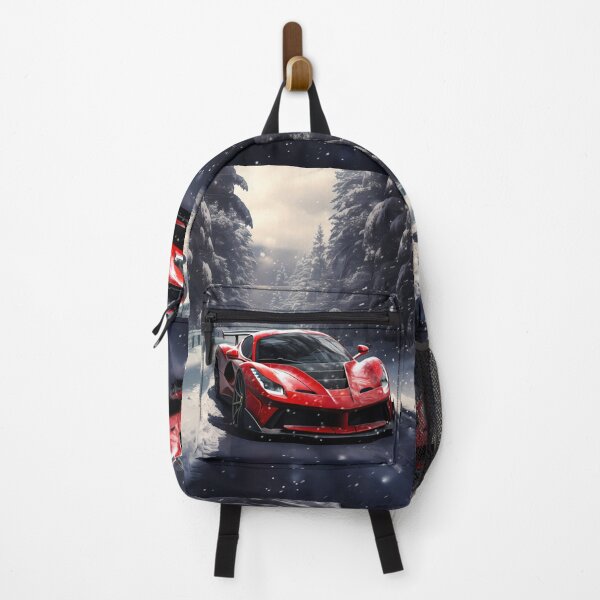 Item preview, Race Ready Supercar On Snow Covered Mountain Road designed and sold by RevUpDesign.