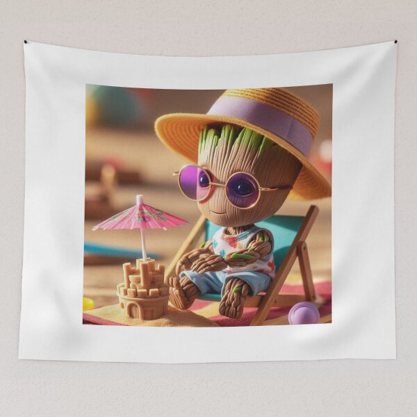 Item preview, Baby Groot at the beach designed and sold by Helene-Creation.
