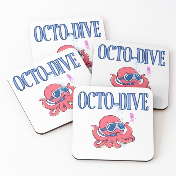 Item preview, Cute little octopus going to dive designed and sold by Newzyy.
