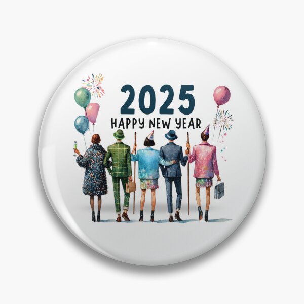 Item preview, 2025 New Year Celebration Art | Elegant Party Watercolor Illustration designed and sold by MiszungART.