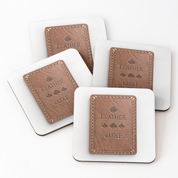 Item preview, Premium Leather Card Holder with Elegant Stitched Design and Embossed Text designed and sold by Creative88Art.