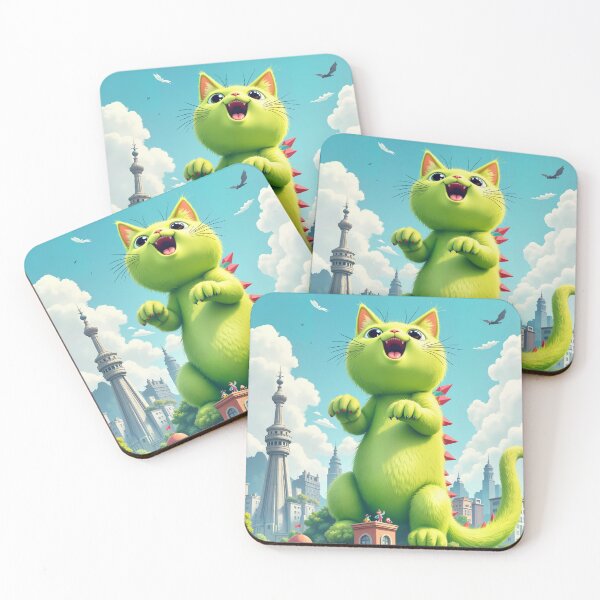 Item preview, Catzilla Strikes the City designed and sold by ArtVibesX.