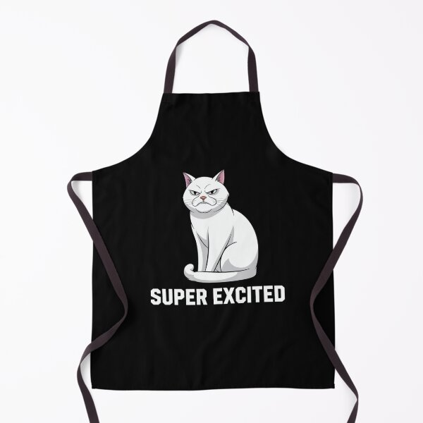 Item preview, Super Excited Grumpy White Cat designed and sold by Dream-Fab.