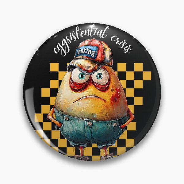 Item preview, Funny Egg Design Eggsistential Existential Crisis Streetwear designed and sold by MTJ-Mushrooms.