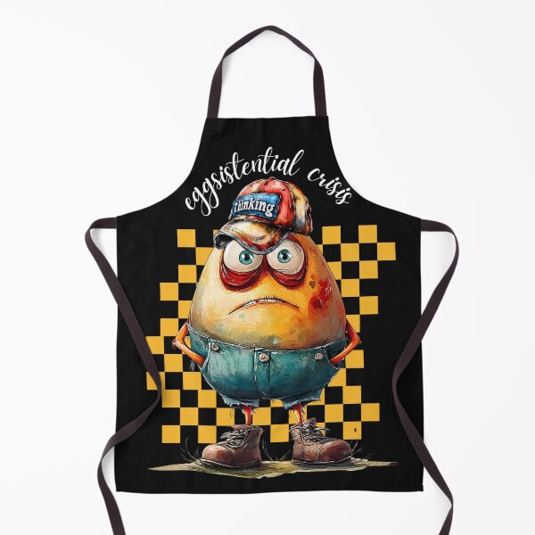 Item preview, Funny Egg Design Eggsistential Existential Crisis Streetwear designed and sold by MTJ-Mushrooms.