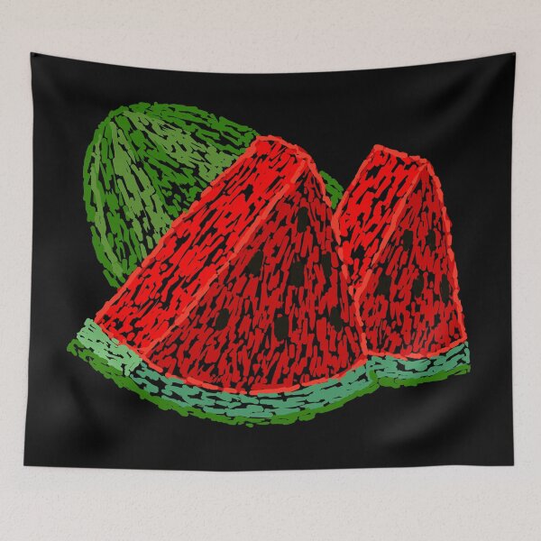 Item preview, Watermelon Fruit Brush Strokes Post Impressionism Art Style designed and sold by ArtNoveltee.