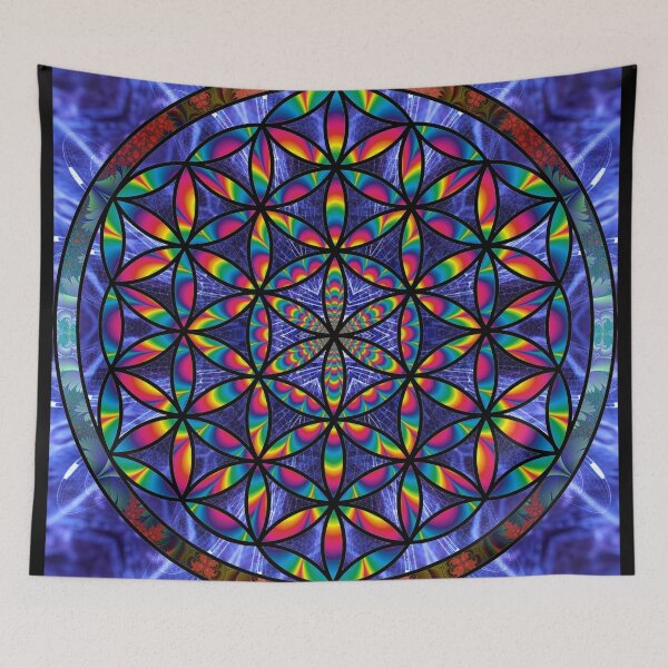 Item preview, Flower of Life Hyperspace Psychedelia designed and sold by Lazarustci.