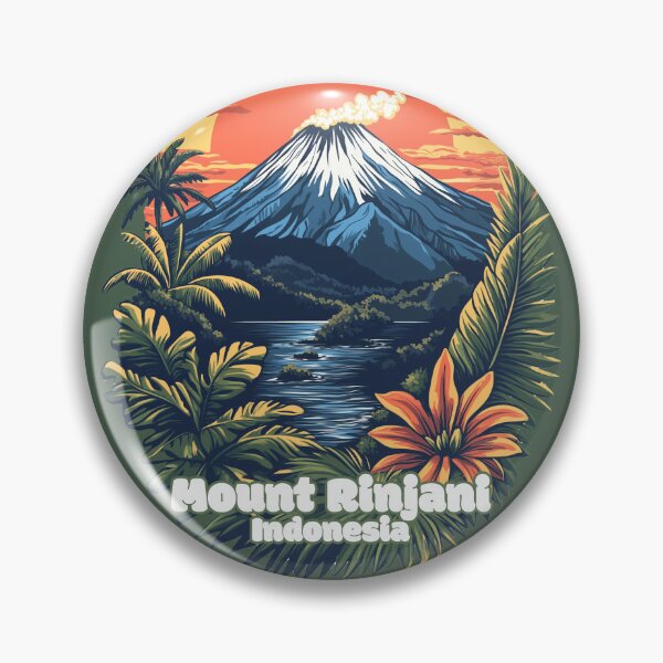 Item preview, Mount Rinjani - Indonesia | Iconic Trails and Peaks Series designed and sold by WanderUpNorth.