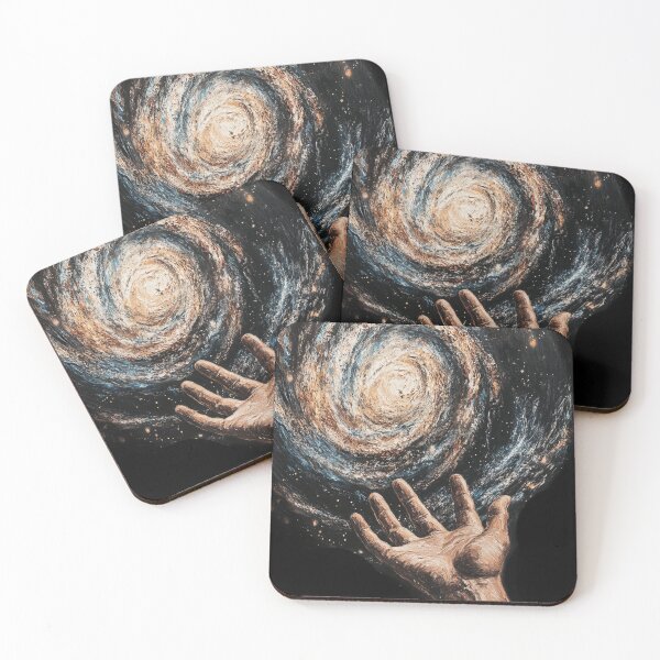 Item preview, Cosmic Creation: Hand Holding Spiral Galaxy Painting designed and sold by Creet-Design.