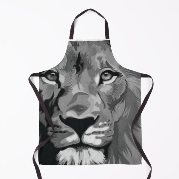 Item preview, Lion Face Grey Scale designed and sold by mystic-lore.