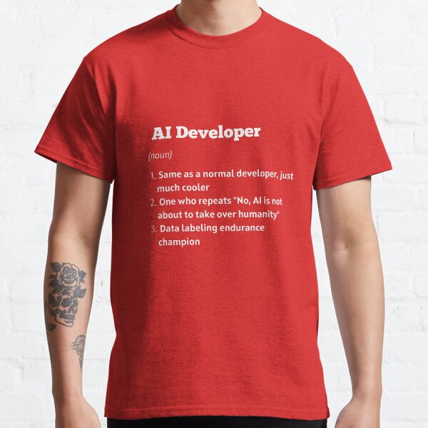 Item preview, Funny AI Developer Definition Gift designed and sold by RamblingRachelDesigns.