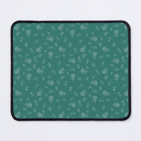 Item preview, Simple white and teal florals designed and sold by The Chaotic Muse LLC.