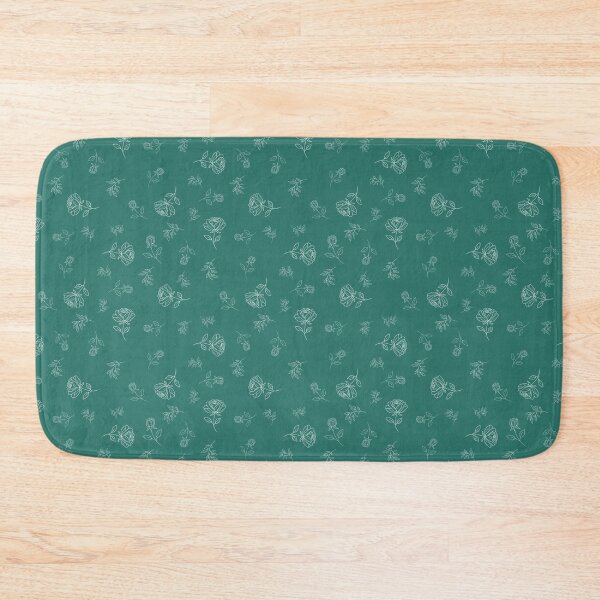 Item preview, Simple white and teal florals designed and sold by The Chaotic Muse LLC.