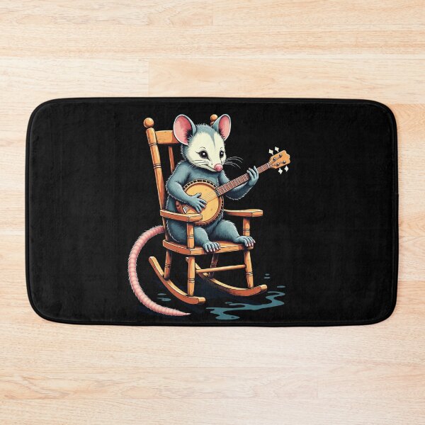 Item preview, Funny Opossum Playing Banjo on Rocking Chair - Banjo Lovers designed and sold by kjp-design.