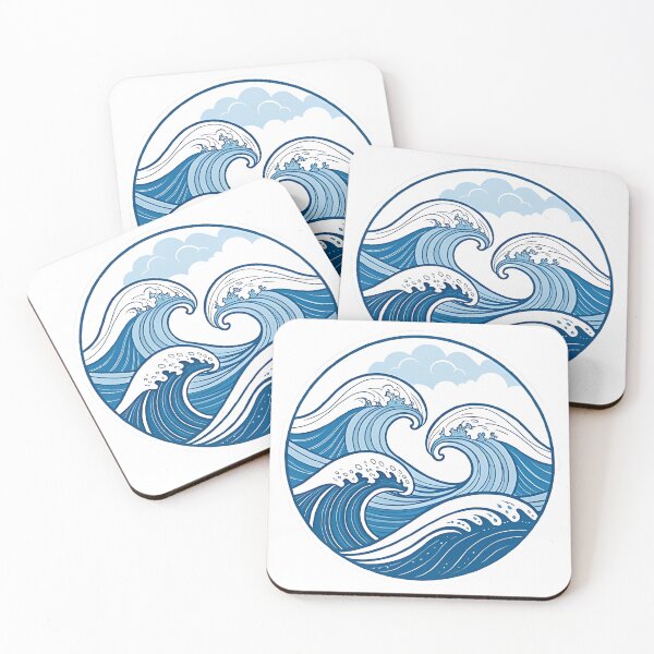 Item preview, Minimalist Ocean Waves  designed and sold by FluffyPeels.
