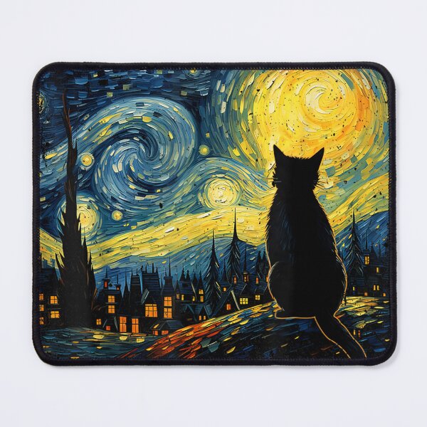 Item preview, Cat Starry Night Van Gogh Cat For Cat Lover Cat Mom Cat Dad designed and sold by Phoemps.