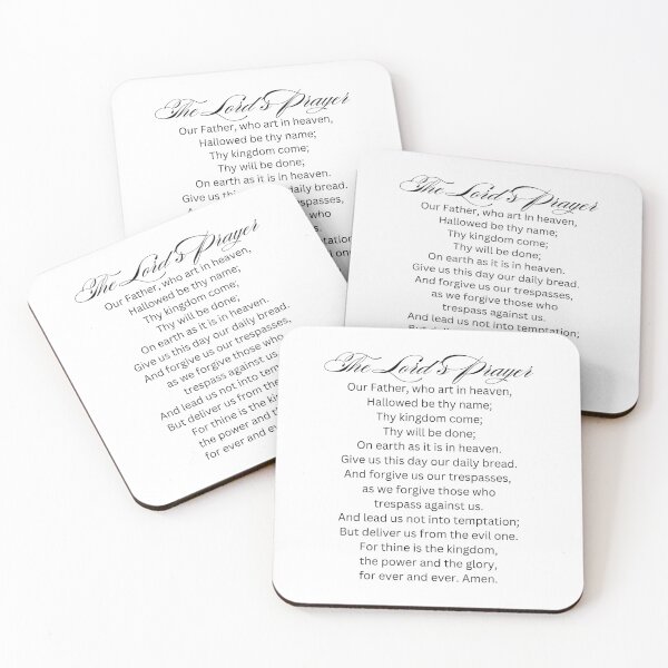 Item preview, The Lord's Prayer Christian Bible Verse Typography designed and sold by Our Bible Journey.