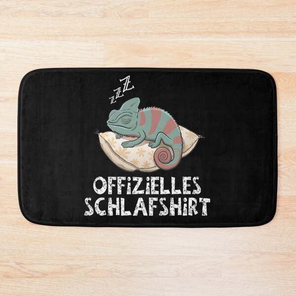 Artikelvorschau, Offizielles Schlafshirt - Niedlicher Chamäleon schläft entworfen und verkauft von Smix Pixels.