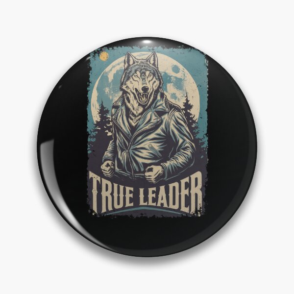 Item preview, True Leader Wolf Art Biker Jacket Full Moon Design designed and sold by Flying Jake.
