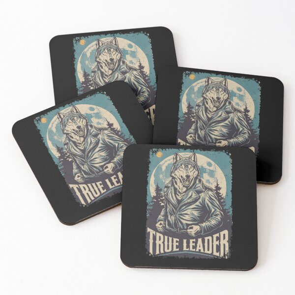 Item preview, True Leader Wolf Art Biker Jacket Full Moon Design designed and sold by Flying Jake.