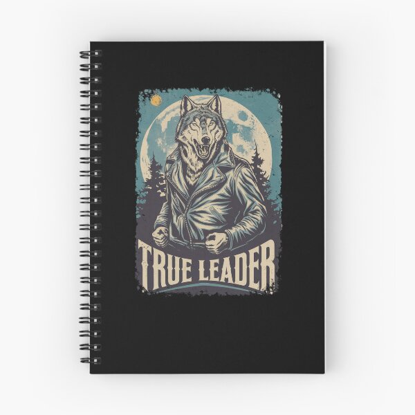 Item preview, True Leader Wolf Art Biker Jacket Full Moon Design designed and sold by Flying Jake.