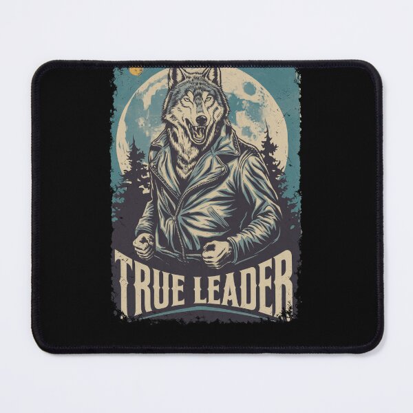 Item preview, True Leader Wolf Art Biker Jacket Full Moon Design designed and sold by Flying Jake.