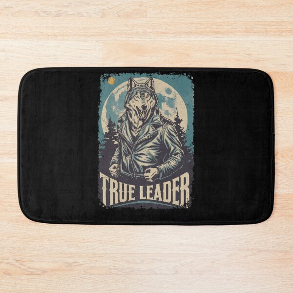 Item preview, True Leader Wolf Art Biker Jacket Full Moon Design designed and sold by Flying Jake.