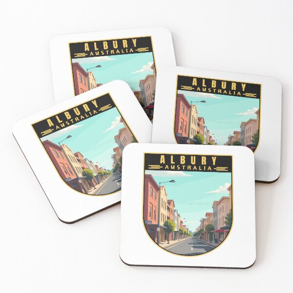 Item preview, Albury in New South Wales Australia Art Travel Emblem designed and sold by MaateoDesign.