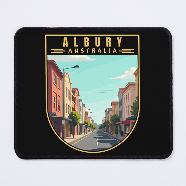 Item preview, Albury in New South Wales Australia Art Travel Emblem designed and sold by MaateoDesign.