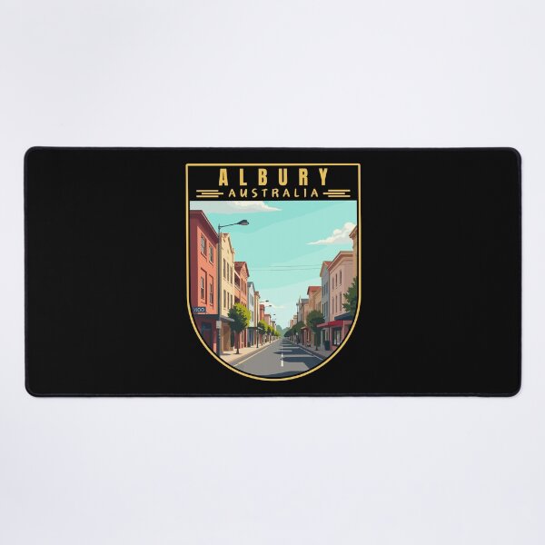 Item preview, Albury in New South Wales Australia Art Travel Emblem designed and sold by MaateoDesign.