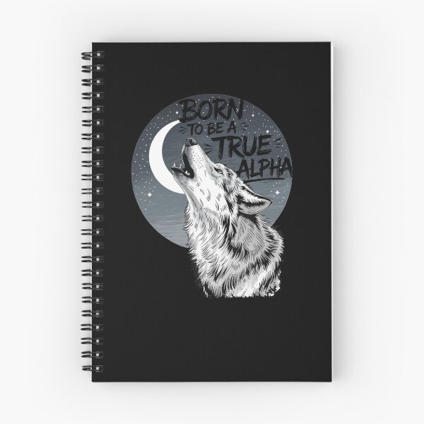Item preview, Born to Be a True Alpha Wolf Moon Design Outdoors designed and sold by Flying Jake.