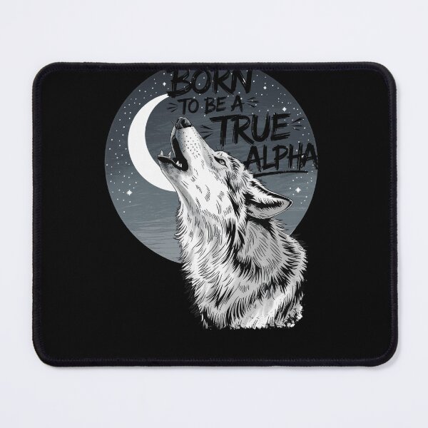 Item preview, Born to Be a True Alpha Wolf Moon Design Outdoors designed and sold by Flying Jake.
