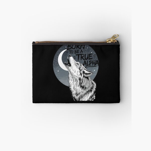 Item preview, Born to Be a True Alpha Wolf Moon Design Outdoors designed and sold by Flying Jake.